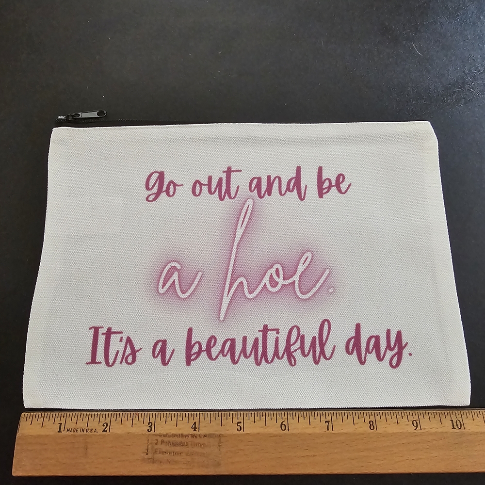 Funny Large Canvas Make Up Bag